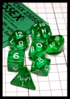 Dice : Dice - Dice Sets - Chessex Mini Transparent Green CHX23055 - Ebay Nov 2014
